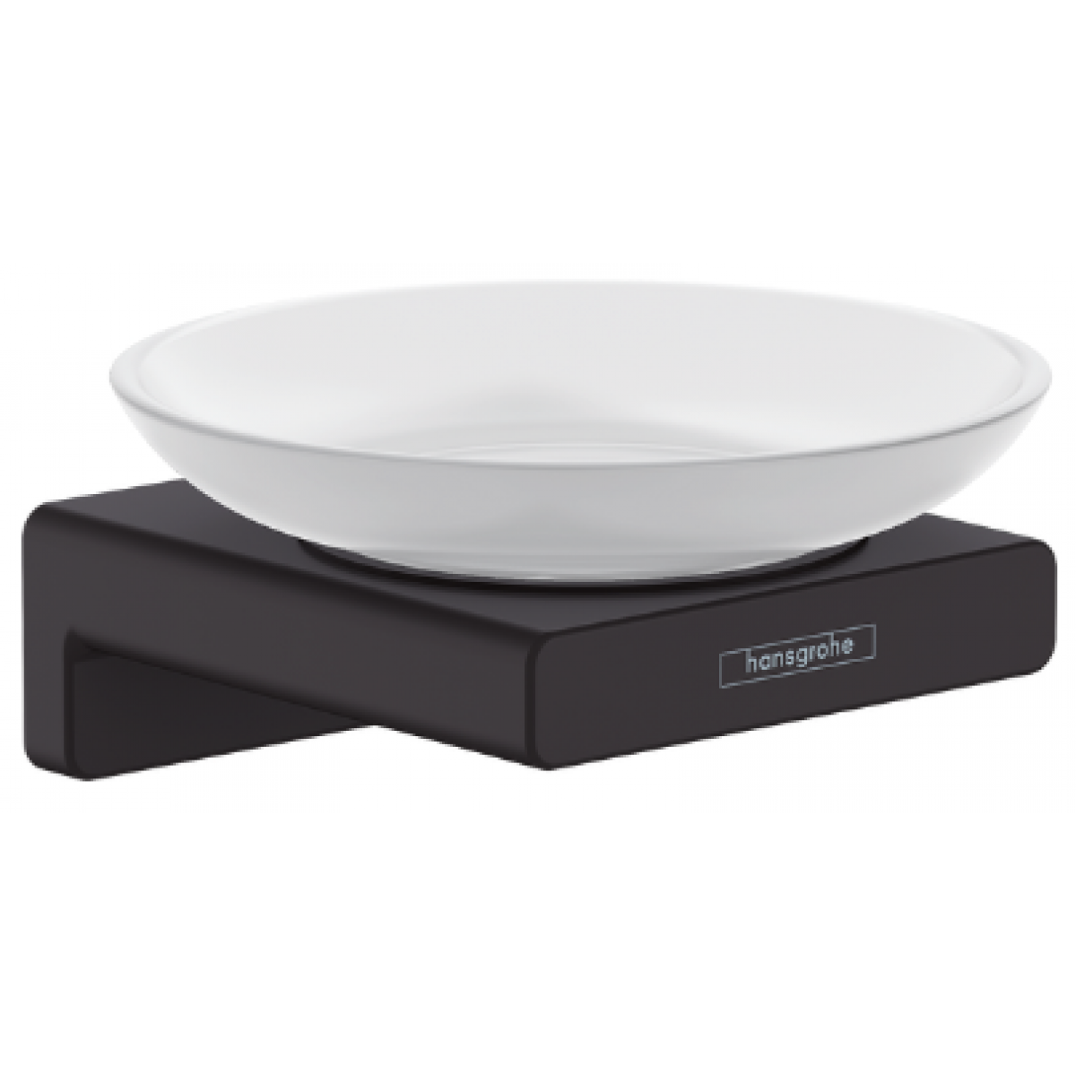 Hansgrohe 41746677 AddStoris 肥皂碟 - 黑色，壁掛式